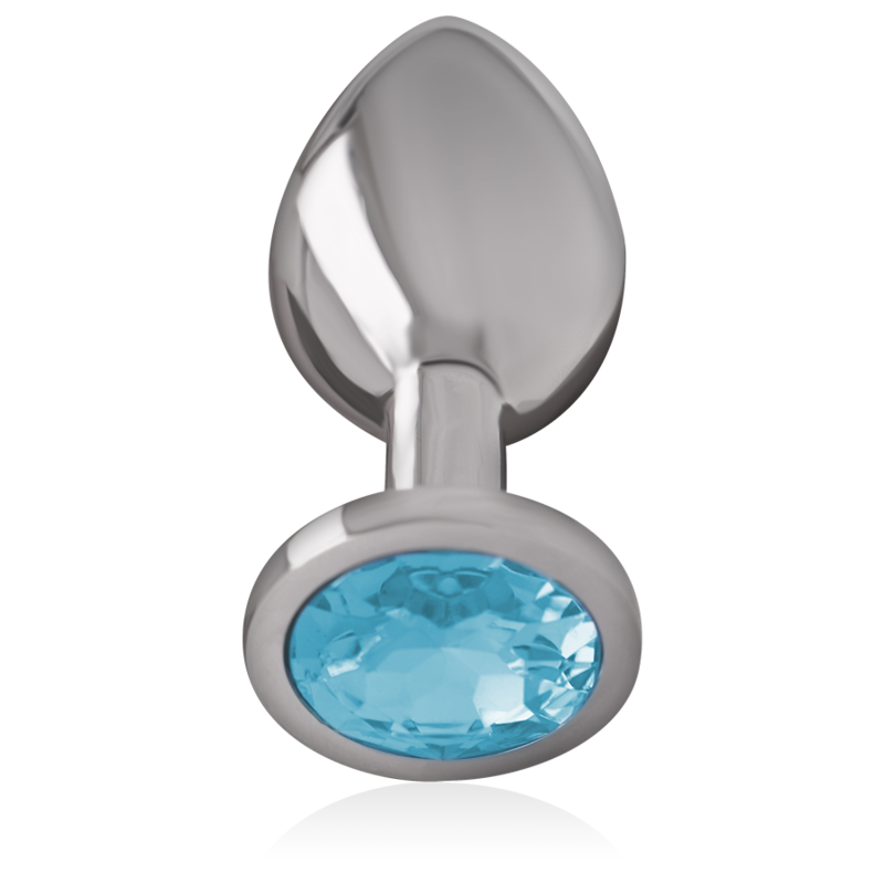 Intense Anal Toys Aluminum Metal Anal Plug With Crystal Size - 10