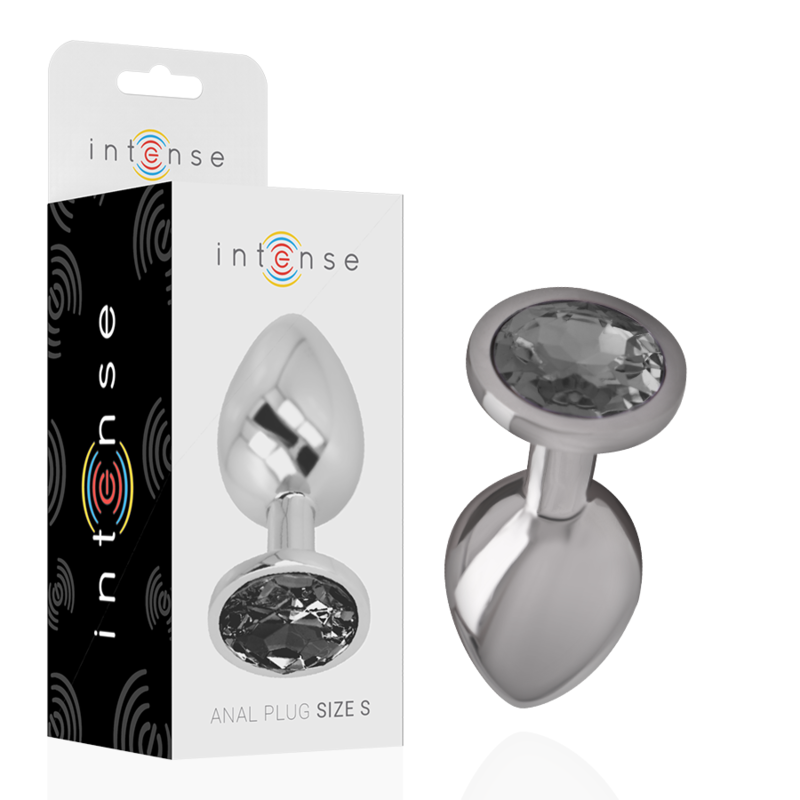 Intense Anal Toys Aluminum Metal Anal Plug With Crystal Size - 5