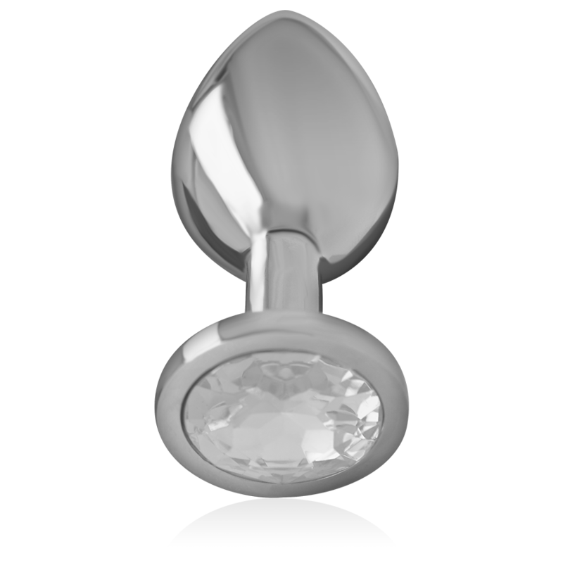 Intense Anal Toys Aluminum Metal Anal Plug With Crystal Size - 22