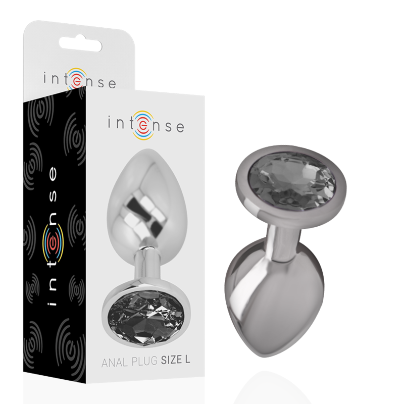 Intense Anal Toys Aluminum Metal Anal Plug With Glass Size - 3