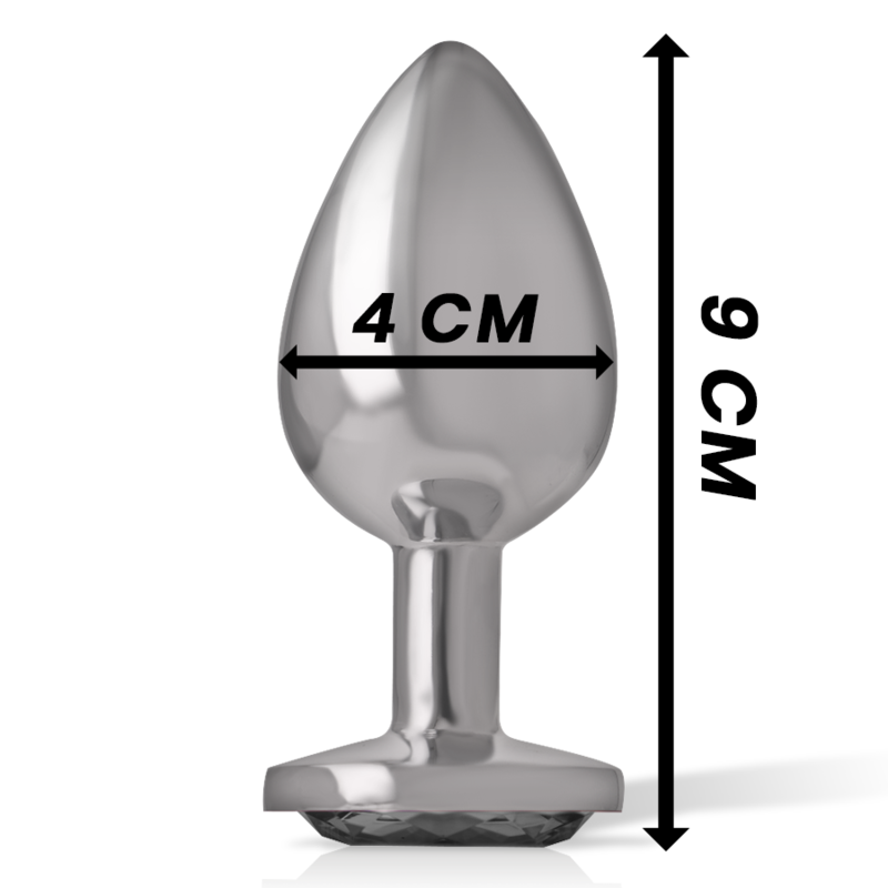 Intense Anal Toys Aluminum Metal Anal Plug With Glass Size - 14