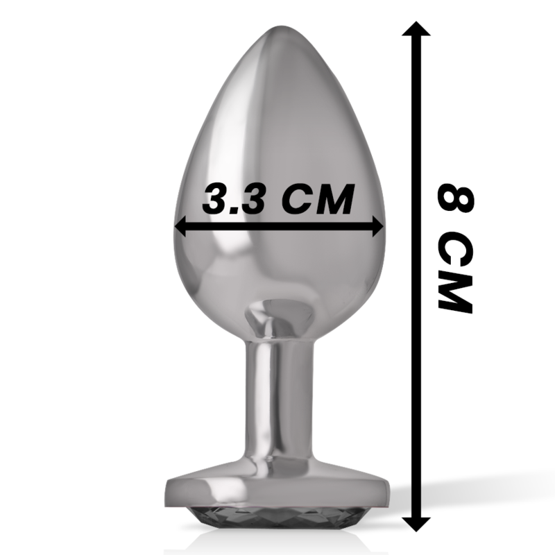 Intense Anal Toys Aluminum Metal Anal Plug With Glass Size - 10