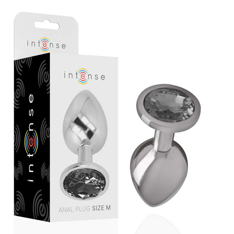 Intense Anal Toys Aluminum Metal Anal Plug With Glass Size - 2