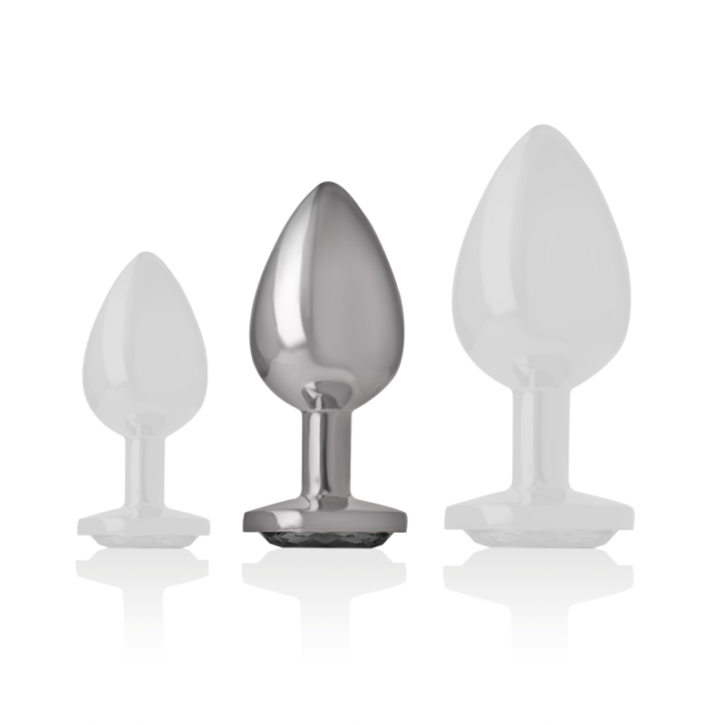 Intense Anal Toys Aluminum Metal Anal Plug With Glass Size - 11