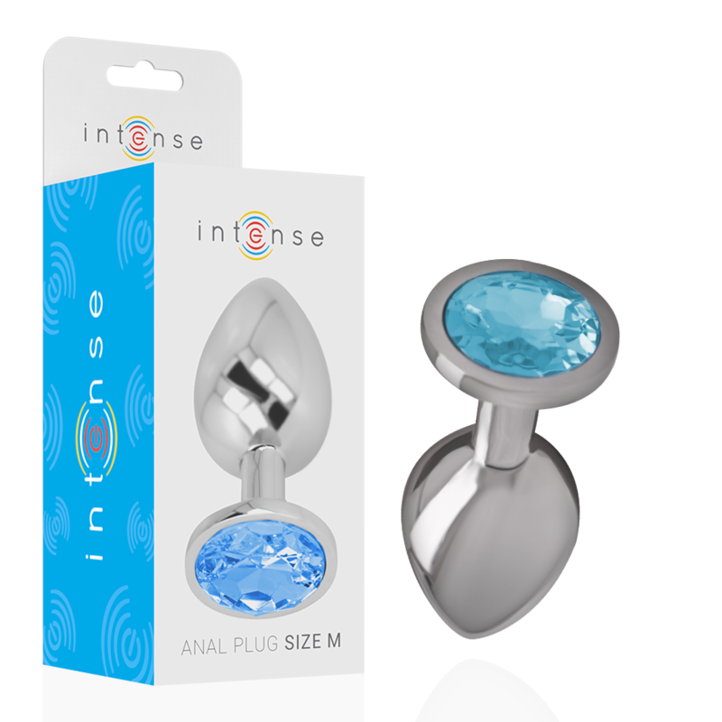 Intense Anal Toys Aluminum Metal Anal Plug With Glass Size