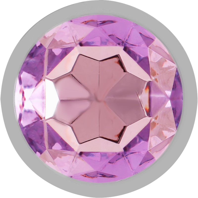Intense Anal Toys Aluminum Metal Anal Plug With Violet Crystal Size - 13