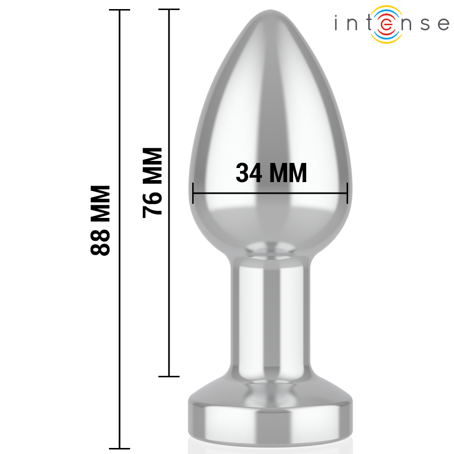 Intense Anal Toys Anal Plug 10 Vibrations Metal With Remote Control - 9