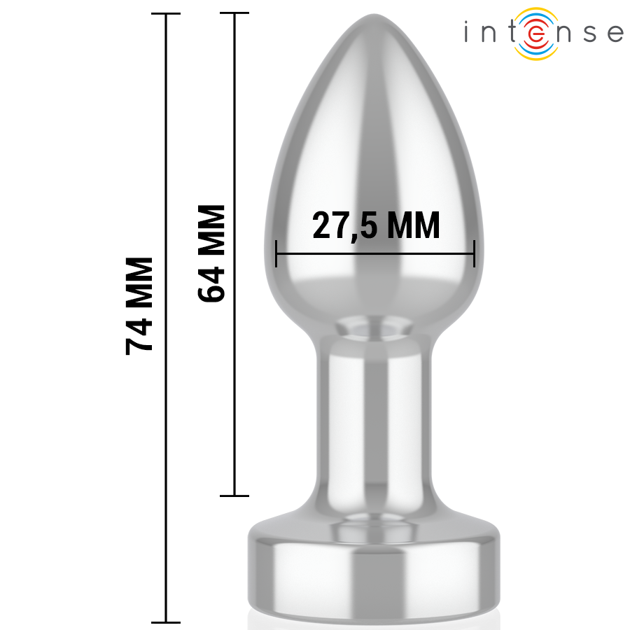 Intense Anal Toys Anal Plug 10 Vibrations Metal With Remote Control - 6