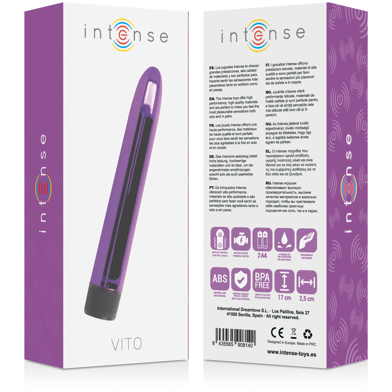 Intense Fun Toys Vito Lilac Vibrator - 6