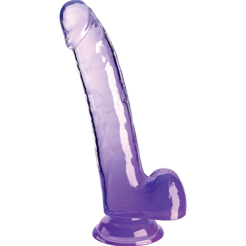 King Cock Clear Dildo With Testicles - 2
