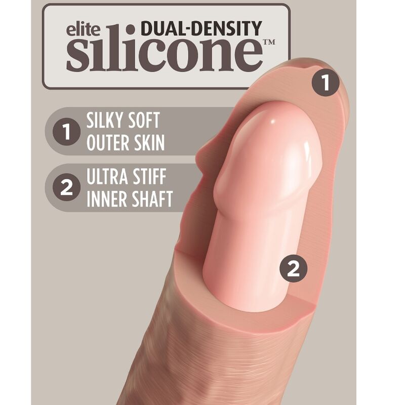 King Cock Elite Realistic Silicone Dildo - 9