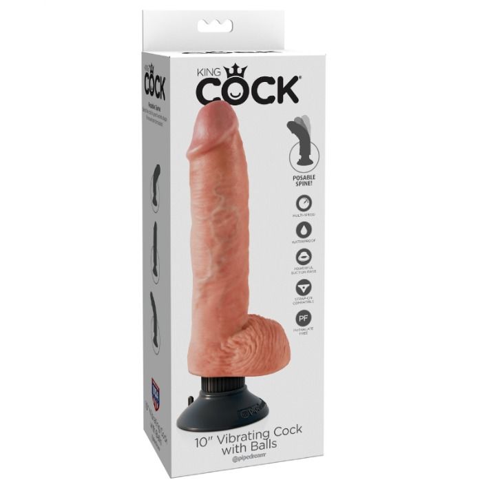 King Cock Vibrating Cock With Balls - 22
