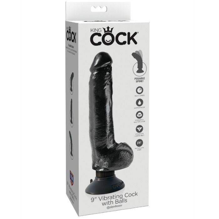 King Cock Vibrating Cock With Balls - 18
