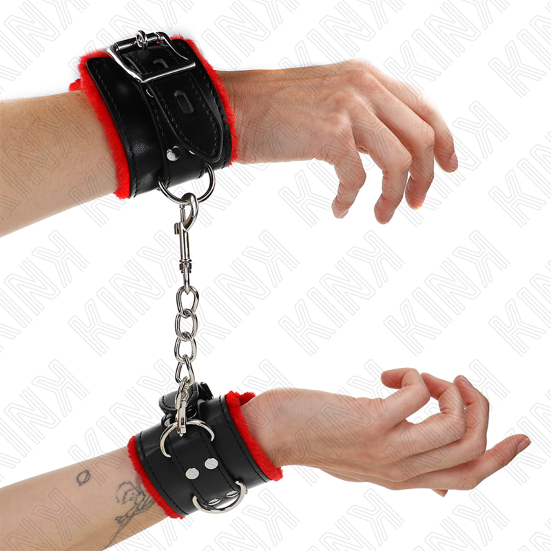 Wrist Fur Lined Wrist Restraints With Square Holes And Belt Adjustable 17 X - 2
