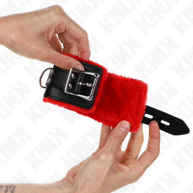 Wrist Fur Lined Wrist Restraints With Square Holes And Belt Adjustable 17 X - 8