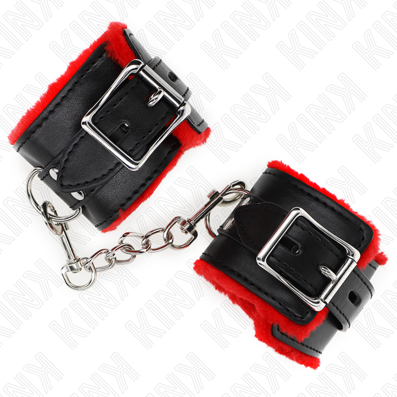 Wrist Fur Lined Wrist Restraints With Square Holes And Belt Adjustable 17 X - 10
