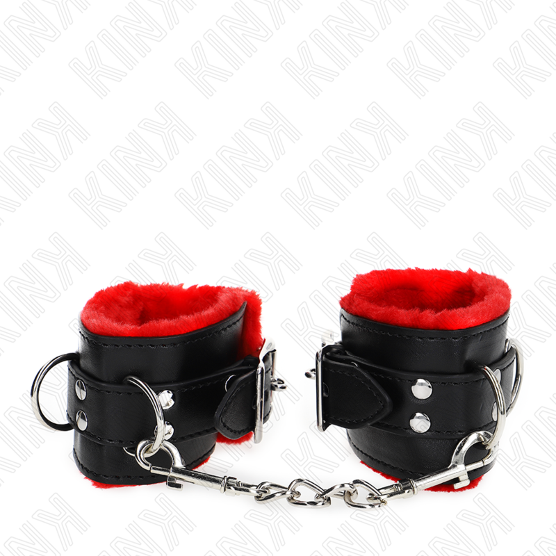 Wrist Fur Lined Wrist Restraints With Square Holes And Belt Adjustable 17 X - 9