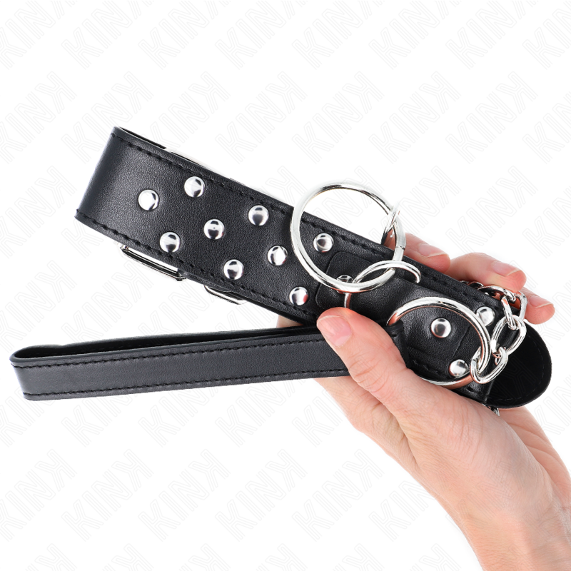 Ring Rivet Strap Necklace With Belt Adjustable 36 X - 10