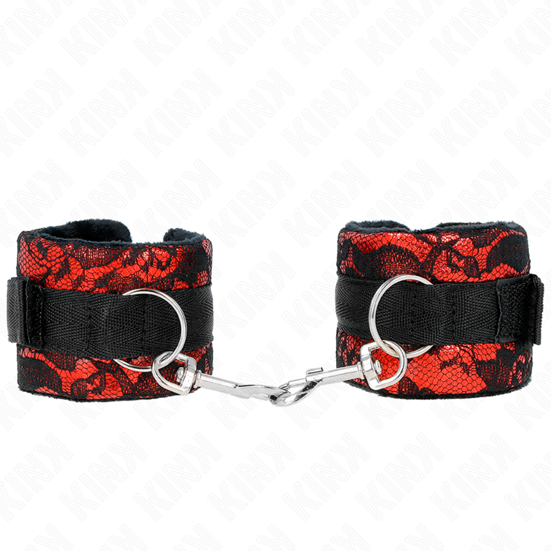 Wrist Short Velvet Lace Wrist Restraints And Nylon Bind - 6