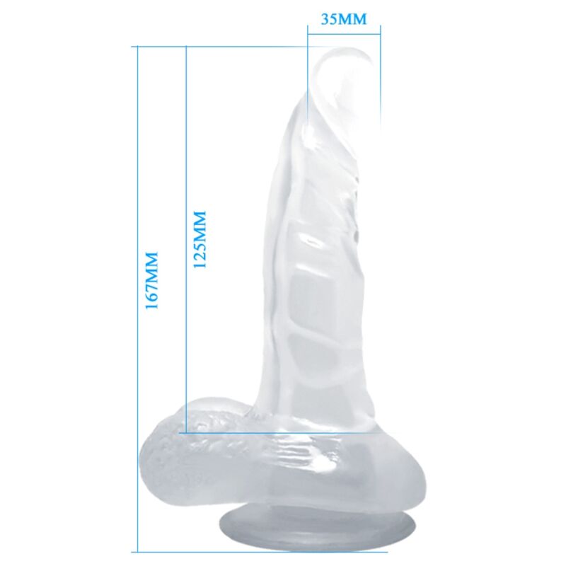 Baile Dildos Realistisk With Suction Cup And Testicles 16,7 cm - 5