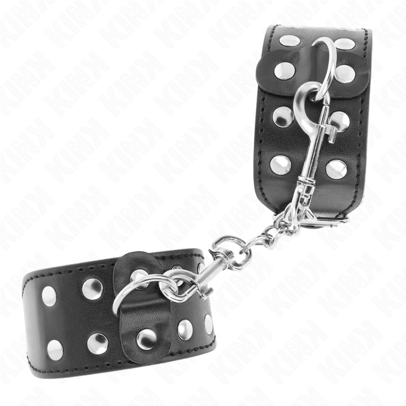 Restraint Wristbands With Double Of Adjustable Studs - 7