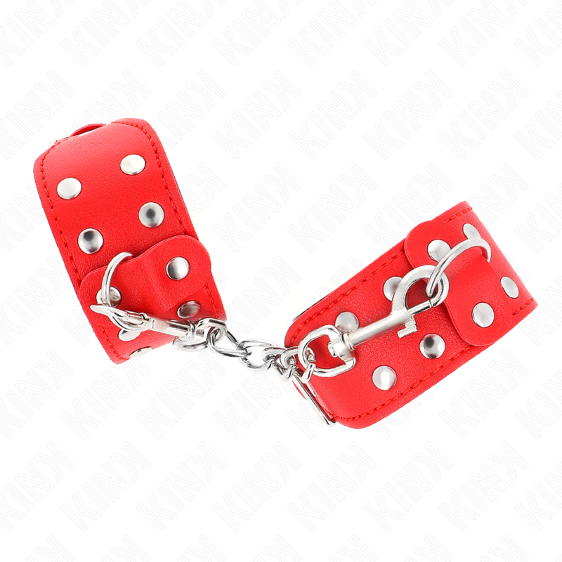 Restraint Wristbands With Double Of Adjustable Studs - 4