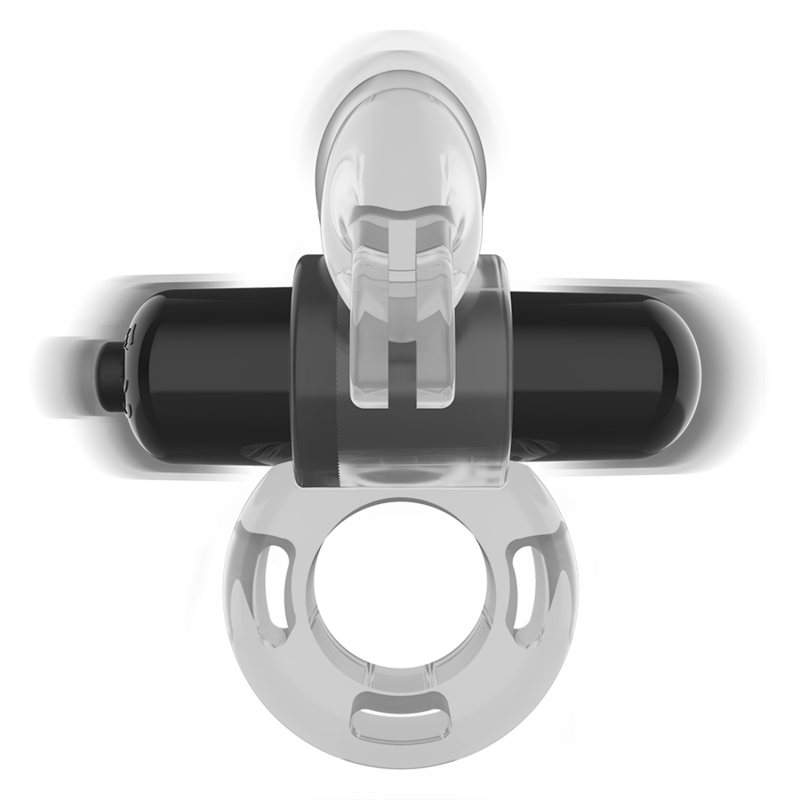 Intense For Him Fry Transparent Vibrating Ring - 3