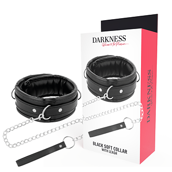 Darkness Bondage Soft Leather Necklace With Chain