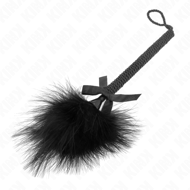 Impact Touch Nylon Rope Wand With Tickle Feathers And Bow 25 Cm - 5