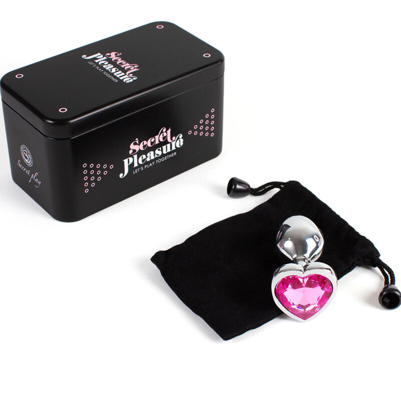 Secretplay Toys Metal Butt Plug Heart Small Size - 8