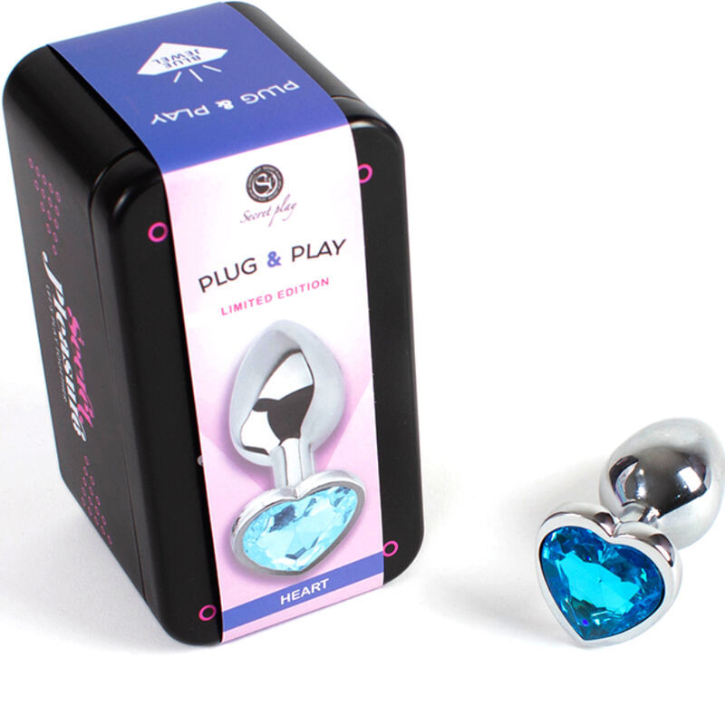 Secretplay Toys Metal Butt Plug Heart Small Size - 3