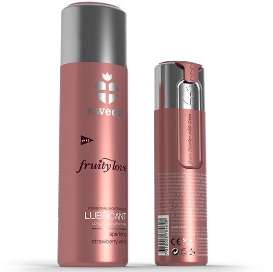Swede Fruity Love Lubricant Sparkling Strawberry Wine - 2