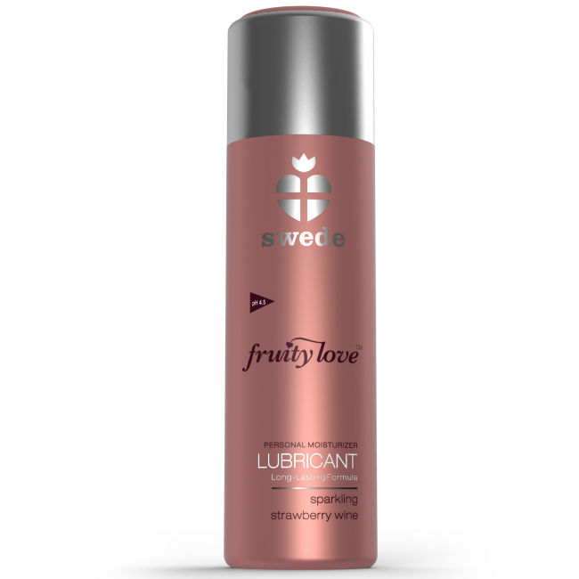 Swede Fruity Love Lubricant Sparkling Strawberry Wine - 4