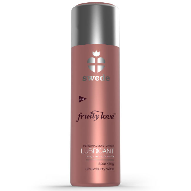 Swede Fruity Love Lubricant Sparkling Strawberry Wine - 3
