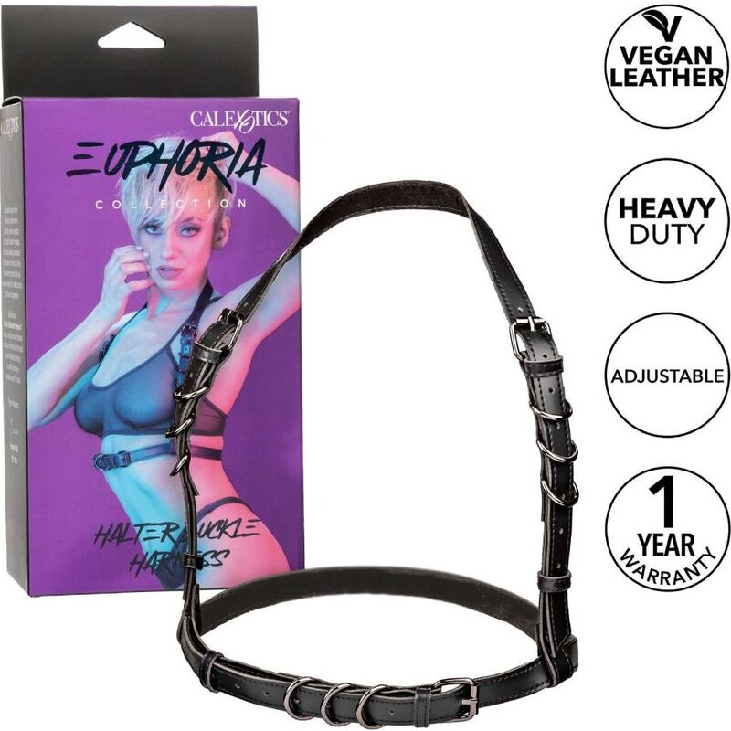 Calexotics Euphoria Halter Buckle Harness - 3