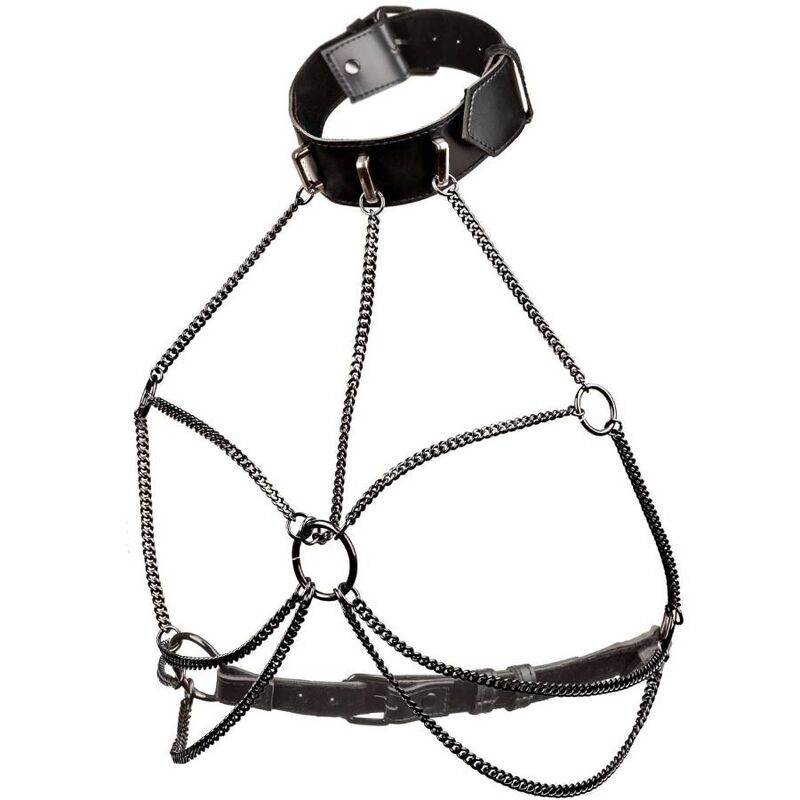 Calexotics Euphoria Plus Size Multi Chain Collar Harness - 5