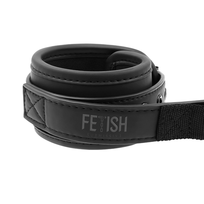 Fetish Submissive Bondage Noprene Lining Handcuffs With Handle - 4