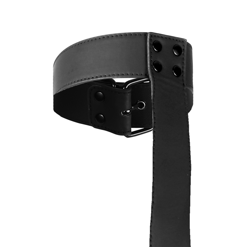 Fetish Submissive Bondage Collar Wrist Cuffs Body Restraint Set - 5