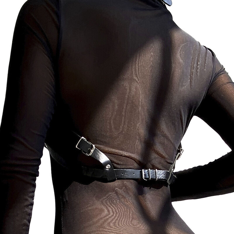 Subblime Fetish Leather Chest Harness - 3