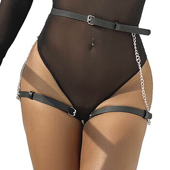 Subblime Fetish Leather Belt Harness