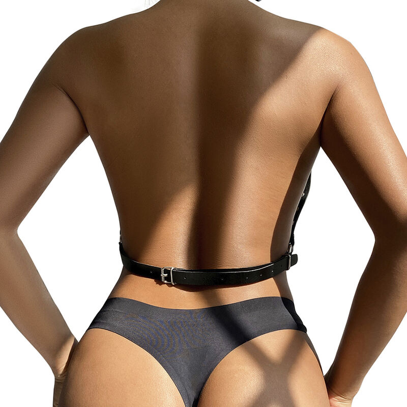 Subblime Fetish Chest Harness With Big Ring Chains - 3