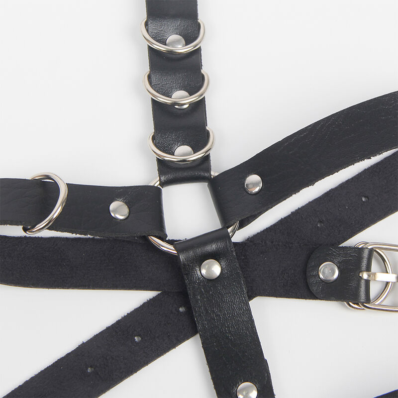 Subblime Fetish Garter Harness With Rings - 5