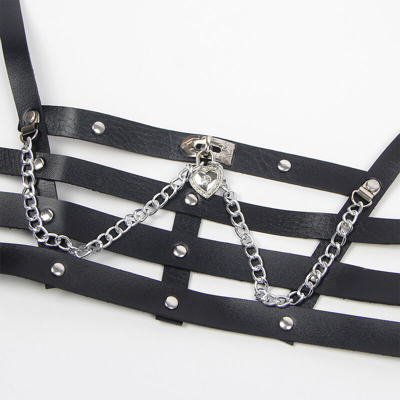 Subblime Fetish Corset Harness With Chaindetail - 4