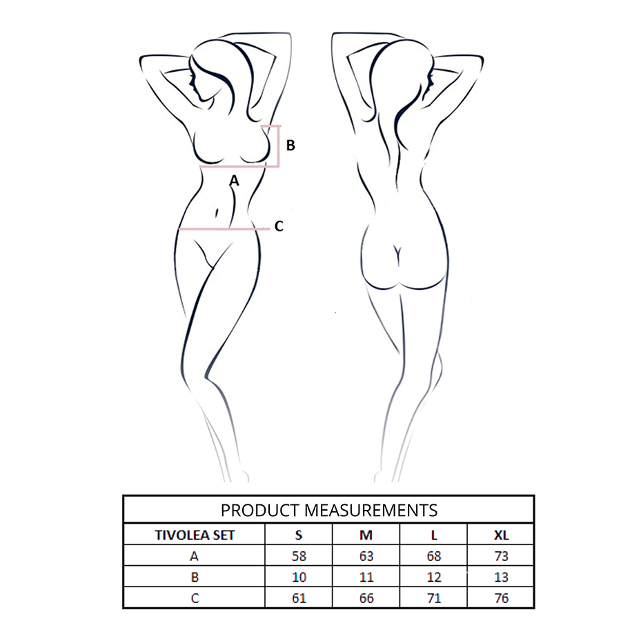 Passion Tivolea Bra Thong Set Misty Rose - 4