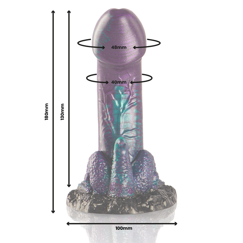 Epic Basilisk Dildo Double Scaly Pleasure Small Size - 3