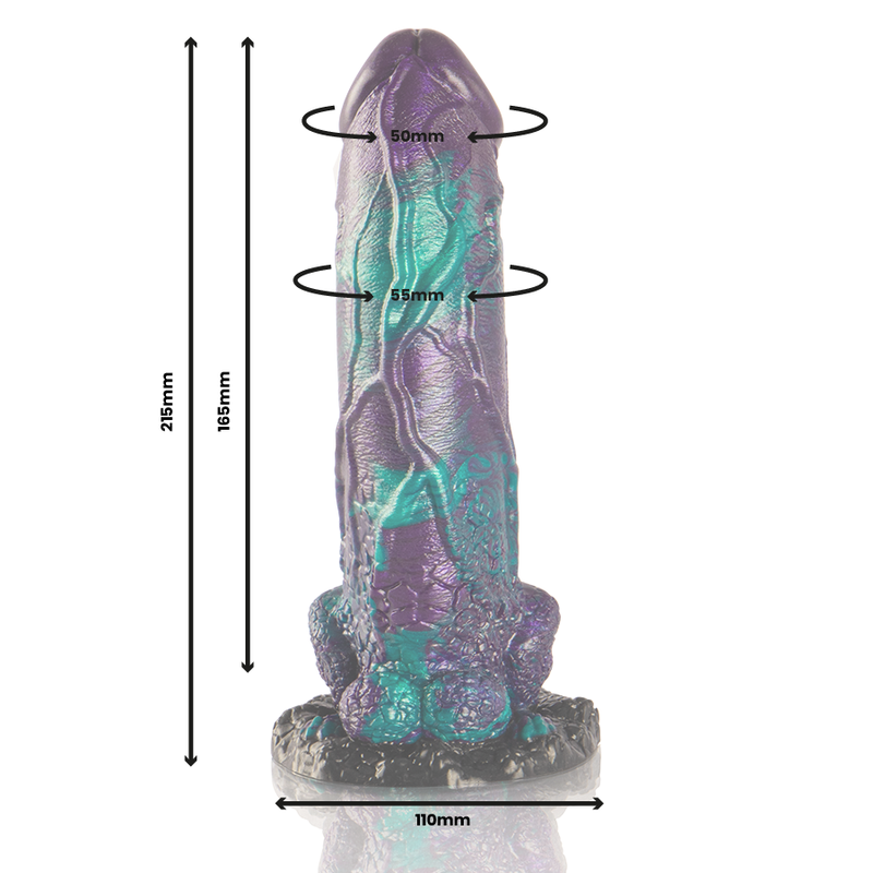 Epic Basilisk Dildo Double Scaly Pleasure Big Size - 3