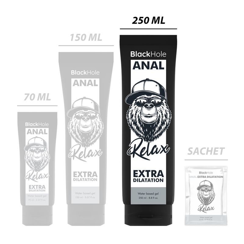 Black Hole Water Base Gel Anal Dilation 250 Ml - 2