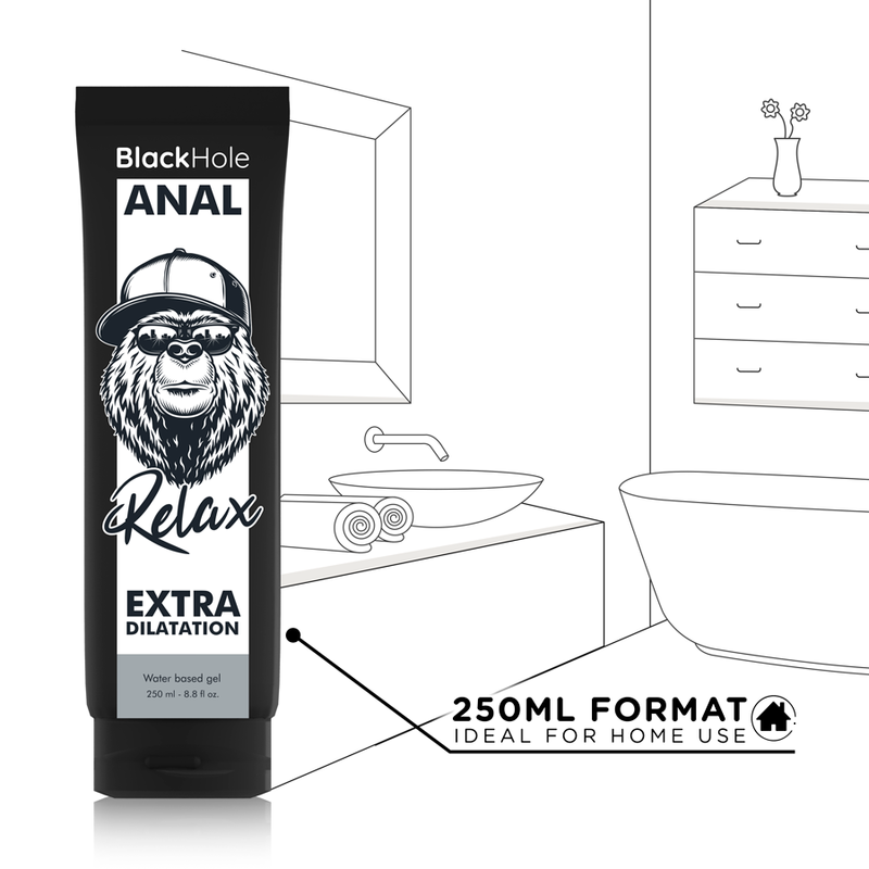 Black Hole Water Base Gel Anal Dilation 250 Ml - 5