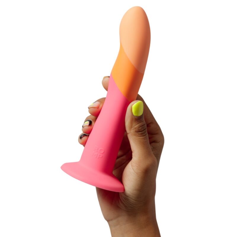 Romp Dizi Silicone Dildo With Suction Cup Tricolor 18 CM - 2