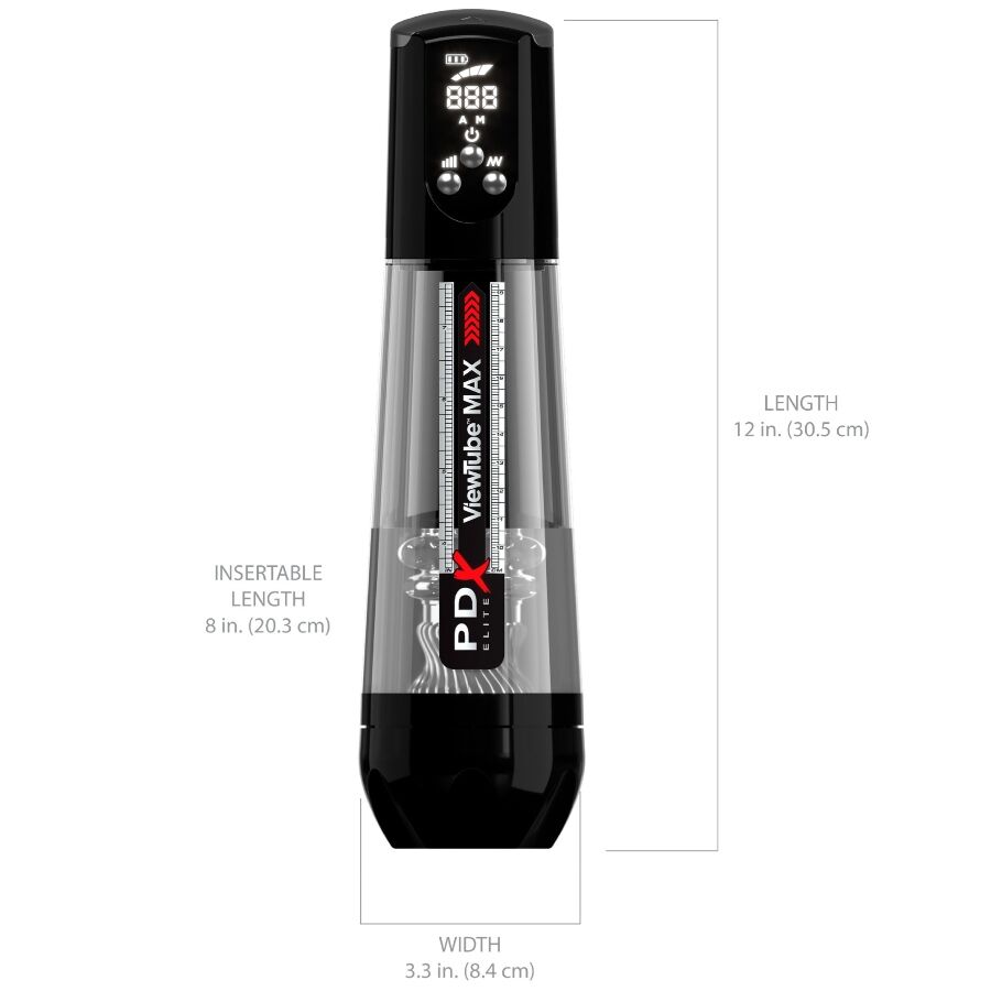 Pdx Elite Viewtube Max Automatic Masturnador With Transparent Suction - 4